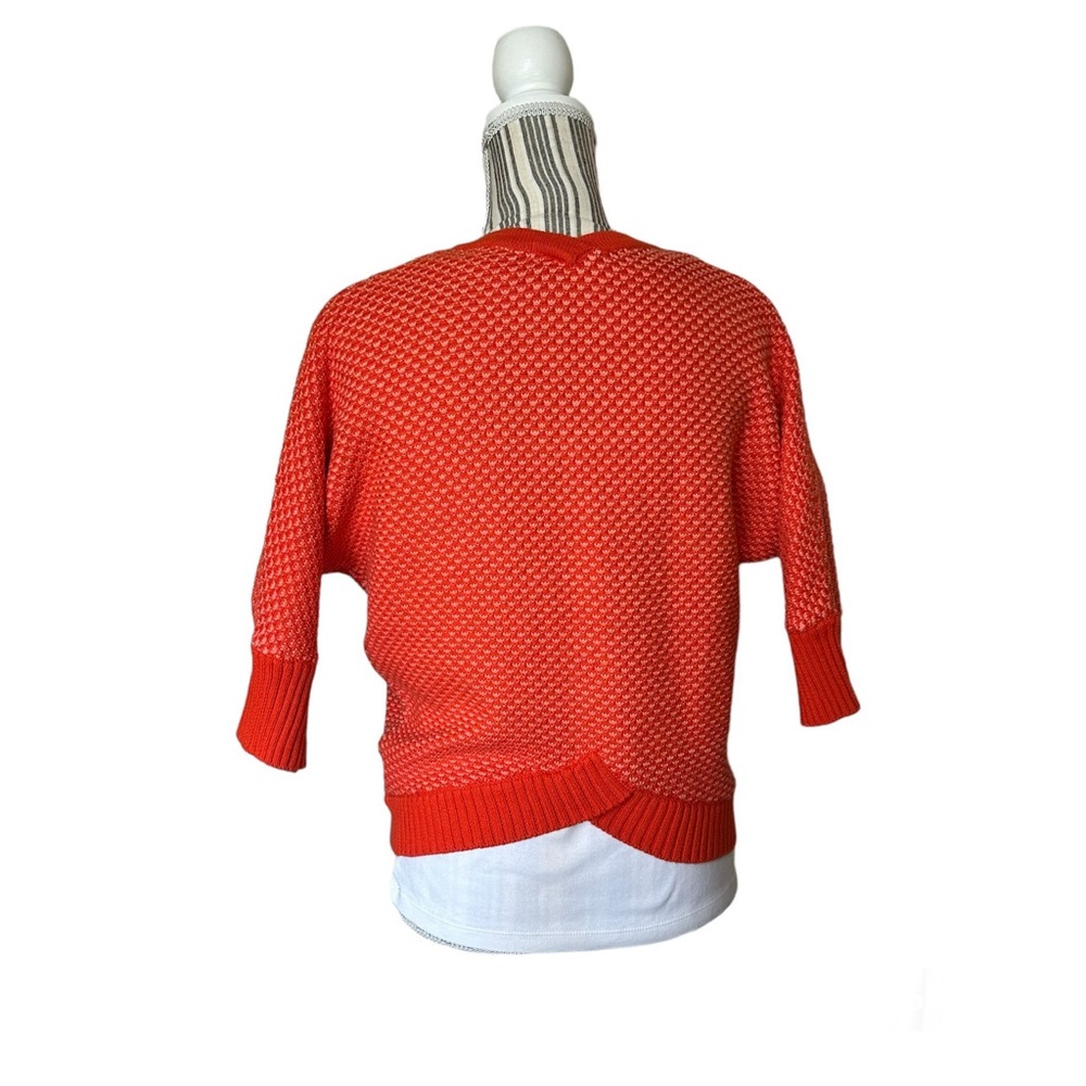 CAbi XS Orange Zip Up Business Casual Blazer Office Work - Picture 4 of 6